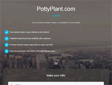 Tablet Screenshot of pottyplant.com